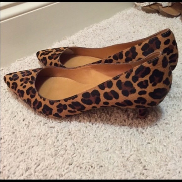 J.Crew Esme leopard calf hair kitten heels - Picture 4 of 5